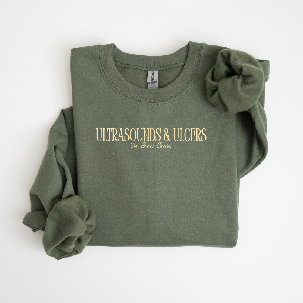 Ultrasounds and Ulcers Crewneck