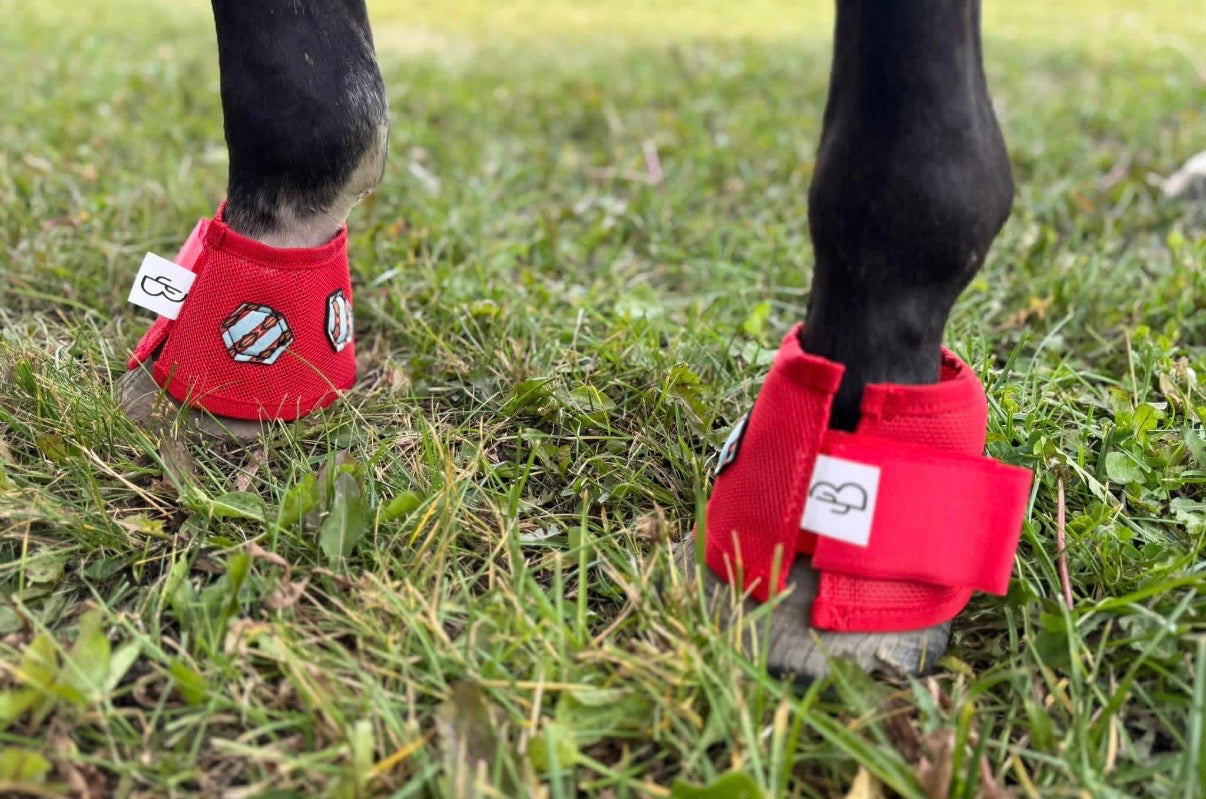 Red Aztec Magnetic Bell Boots